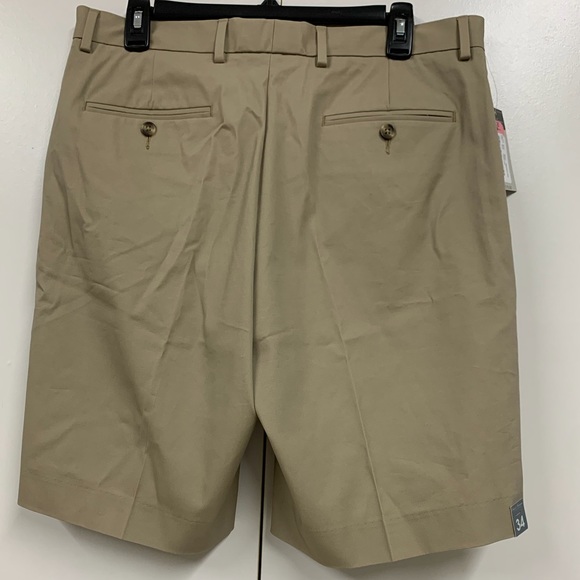 NWT Daniel Cremieux Signature Collection Men’s Khaki Shorts - sz 34W - Picture 2 of 7